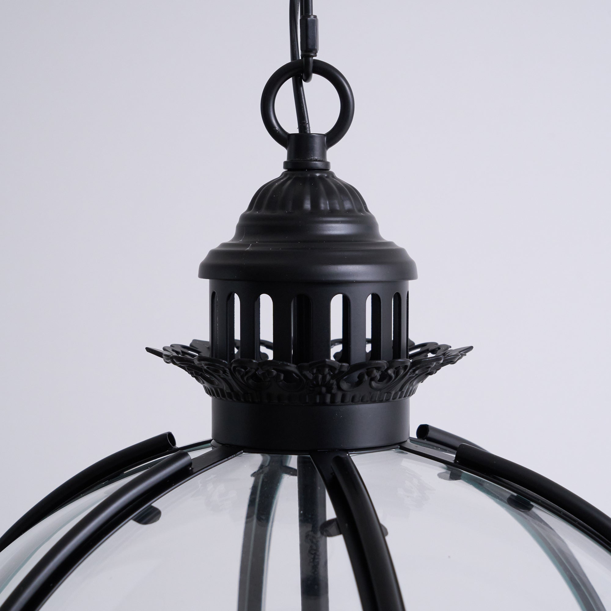 Edward Retro Pendelleuchte aus Glas