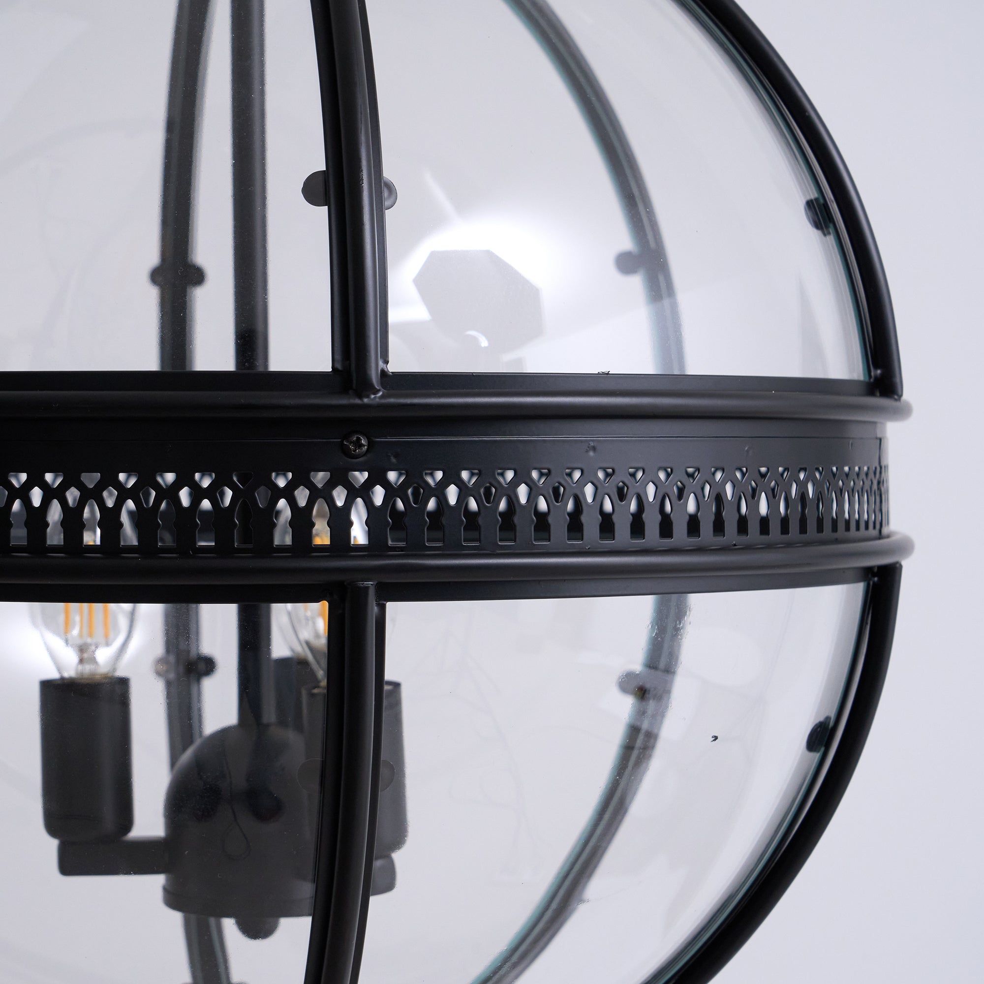 Edward Retro Pendelleuchte aus Glas