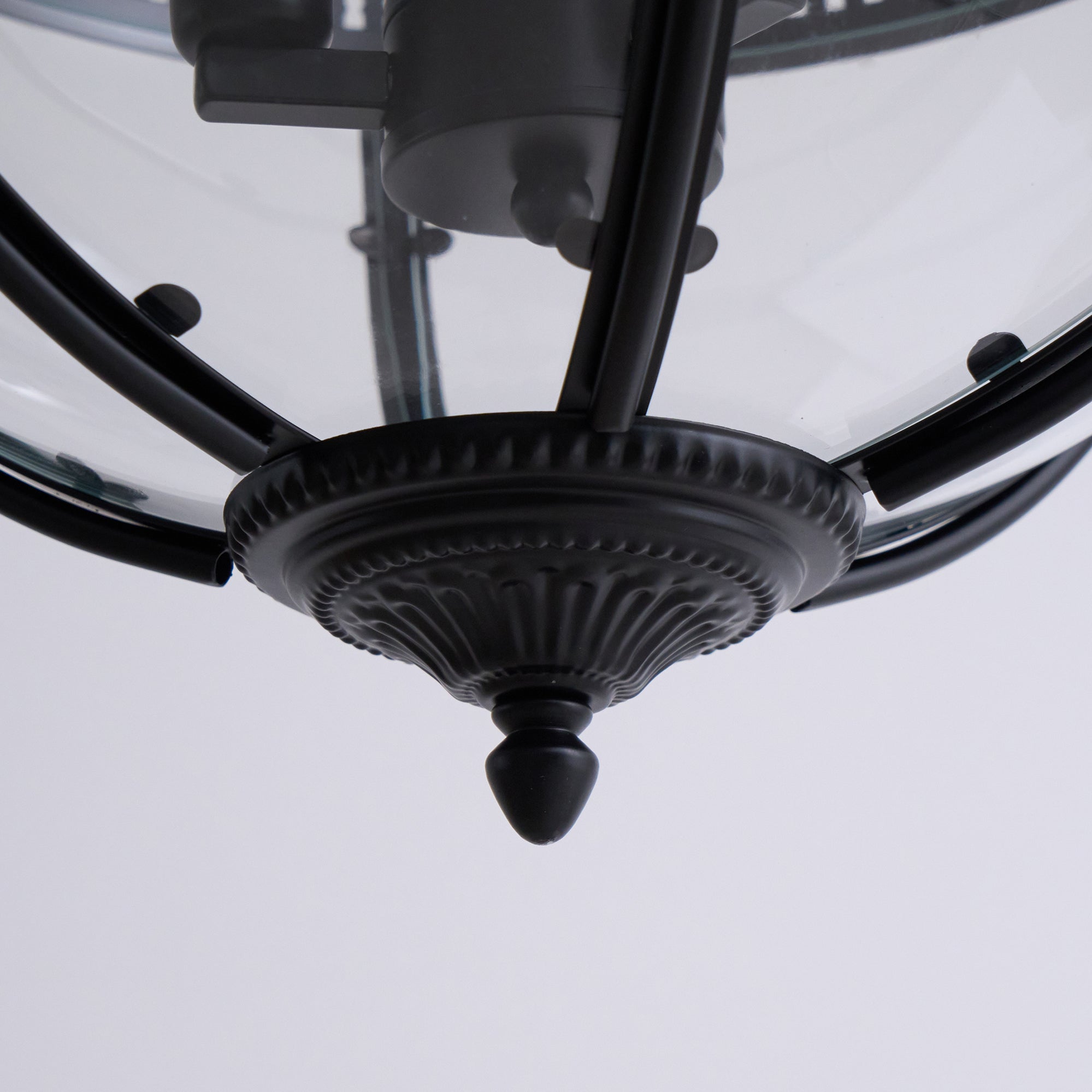 Edward Retro Pendelleuchte aus Glas