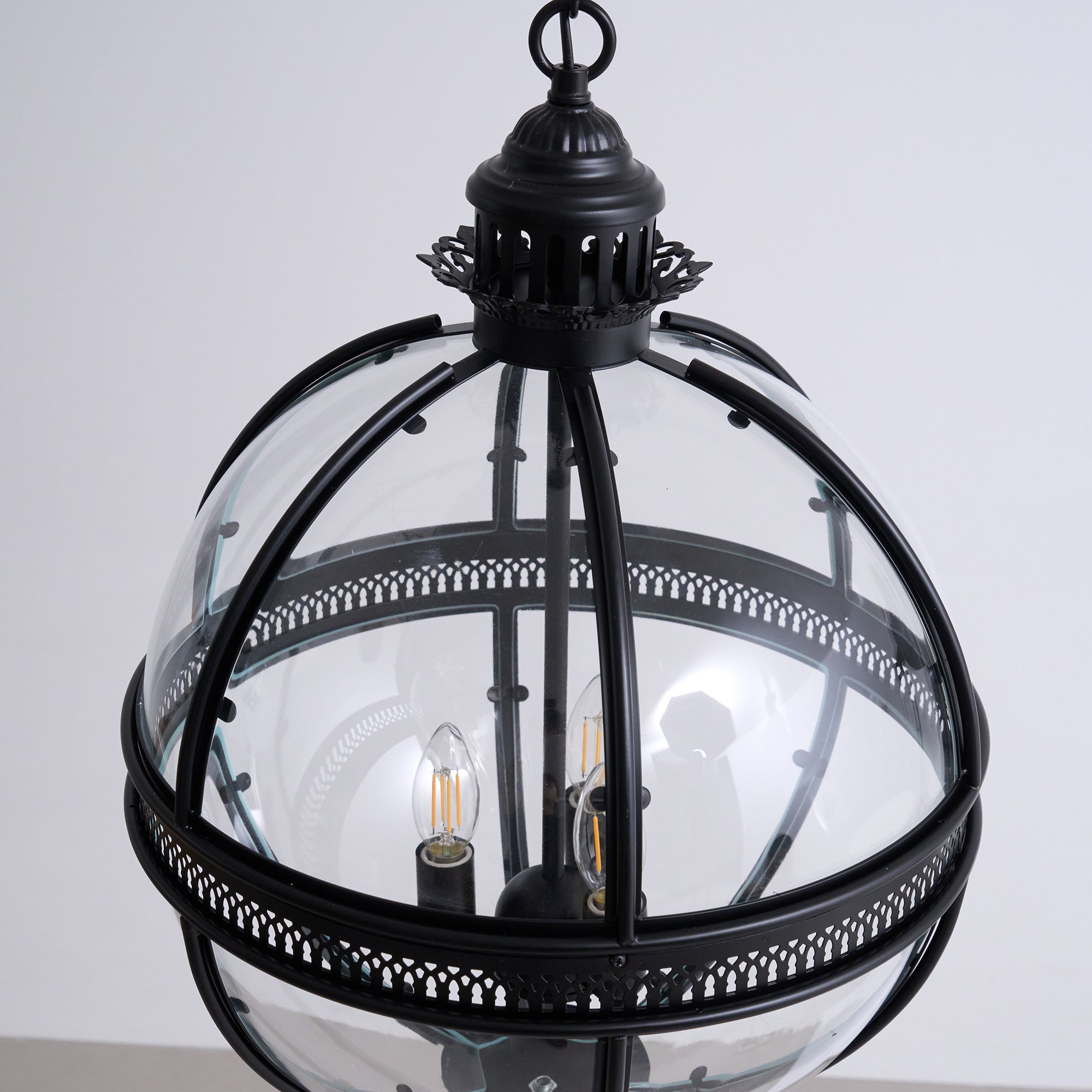 Edward Retro Pendelleuchte aus Glas