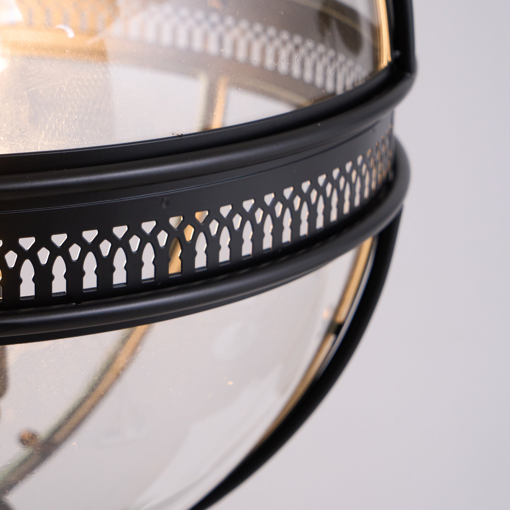 Edward Retro Pendelleuchte aus Glas