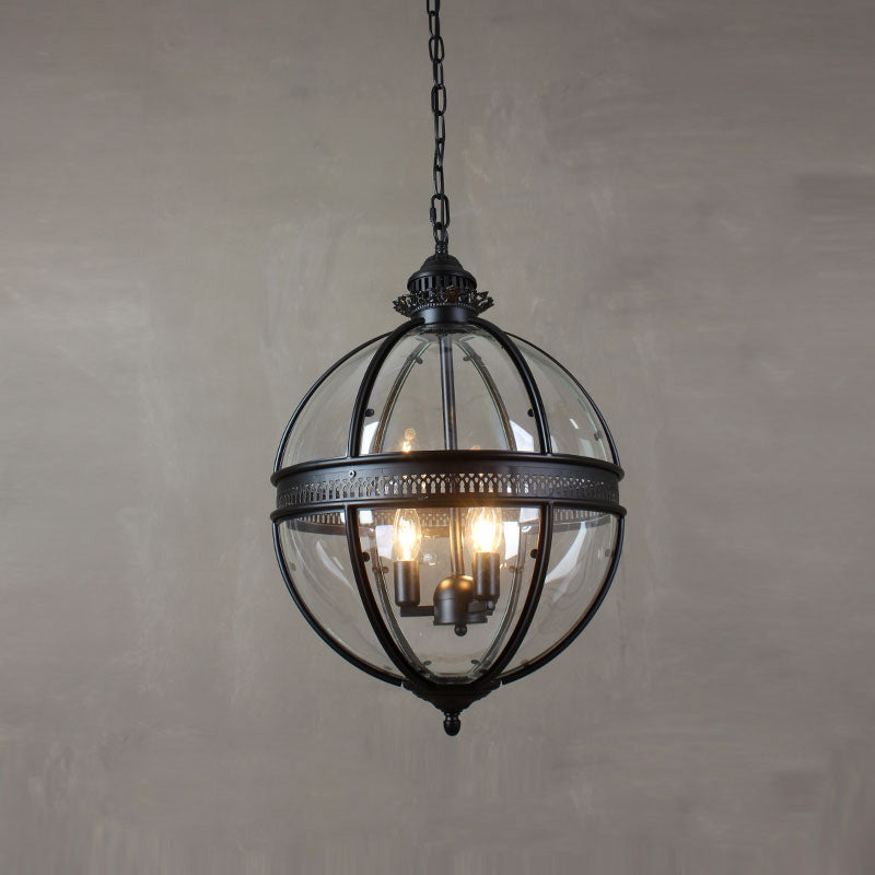 Edward Retro Pendelleuchte aus Glas