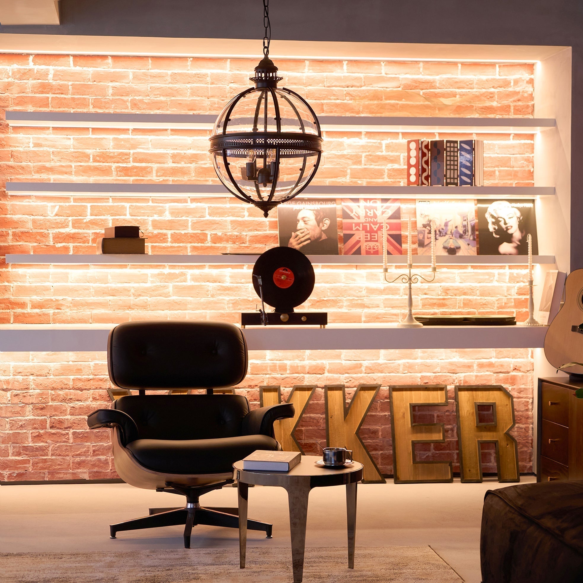Svelte Vintage Industrial Glas Pendelleuchte-Letslighting