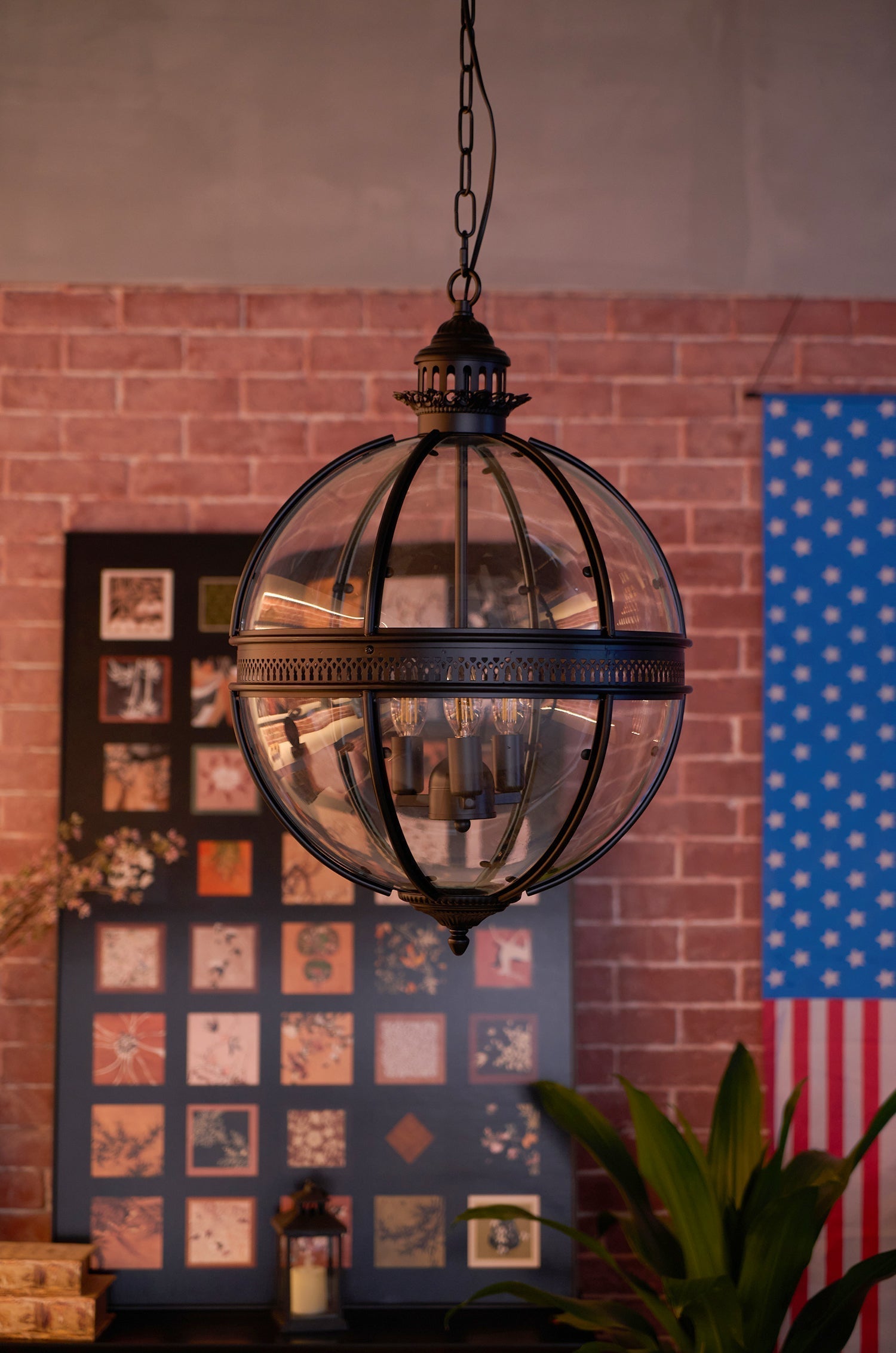 Svelte Vintage Industrial Glas Pendelleuchte-Letslighting