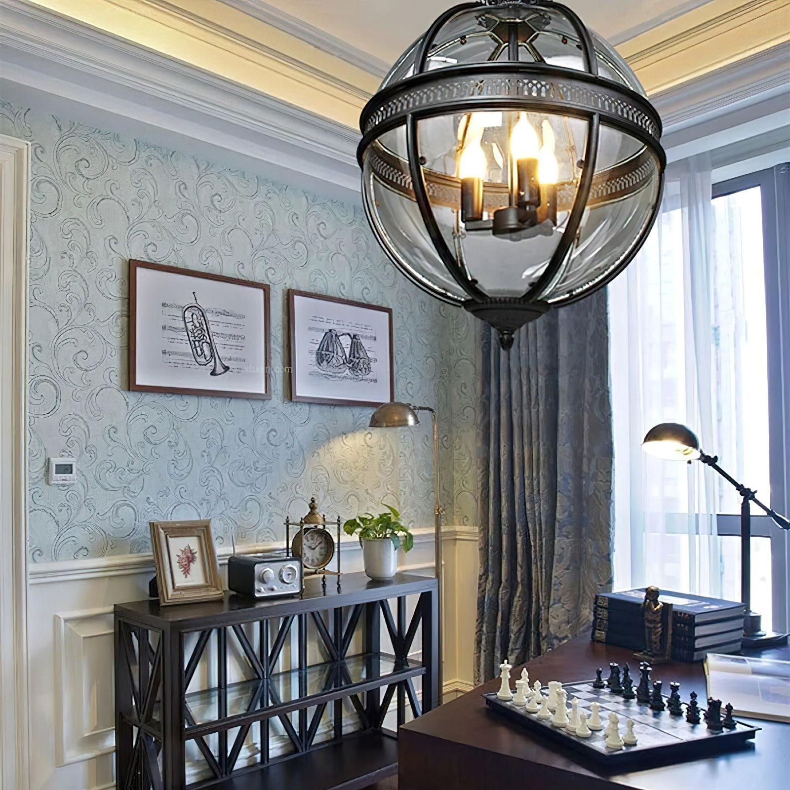 Svelte Vintage Industrial Glas Pendelleuchte-Letslighting