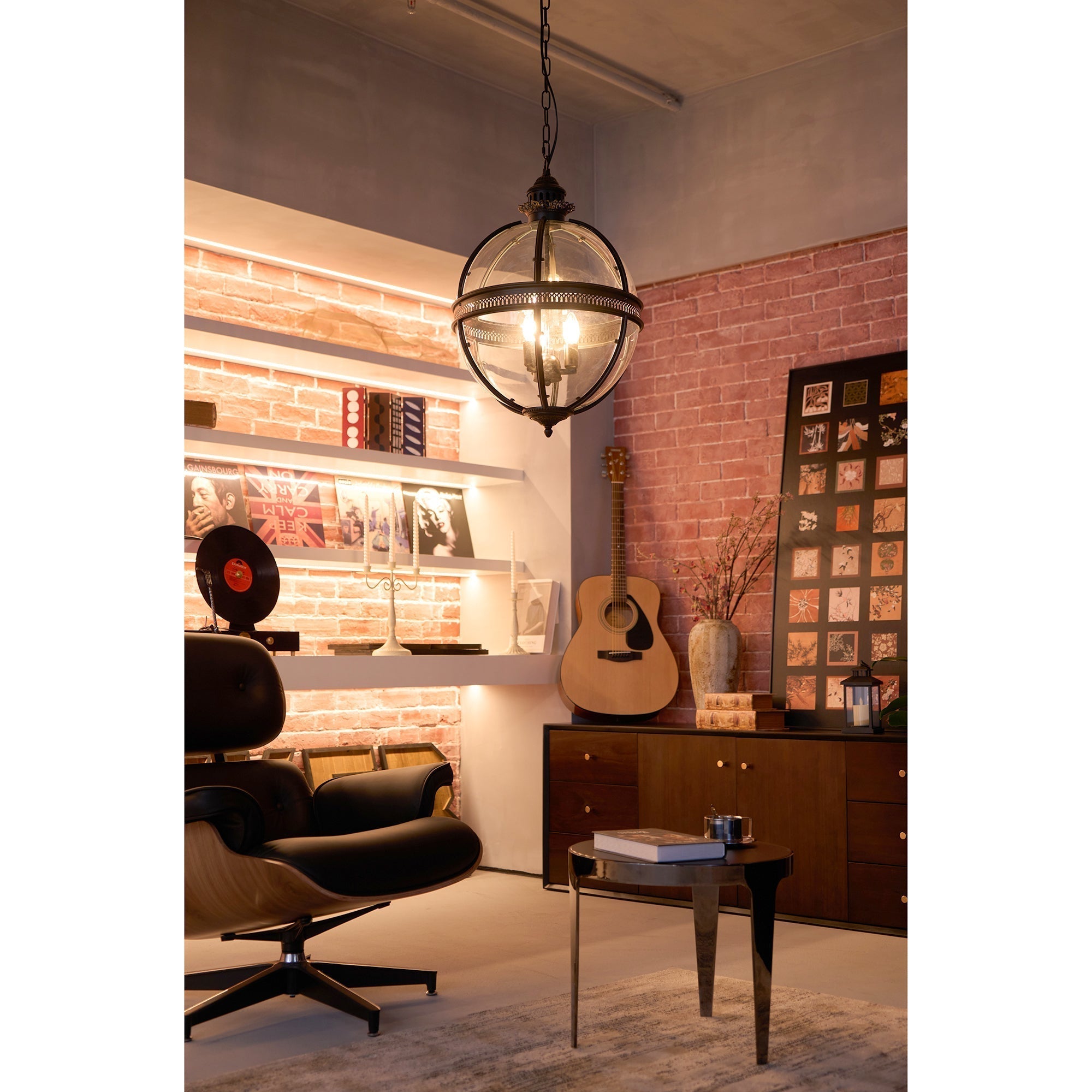 Svelte Vintage Industrial Glas Pendelleuchte-Letslighting