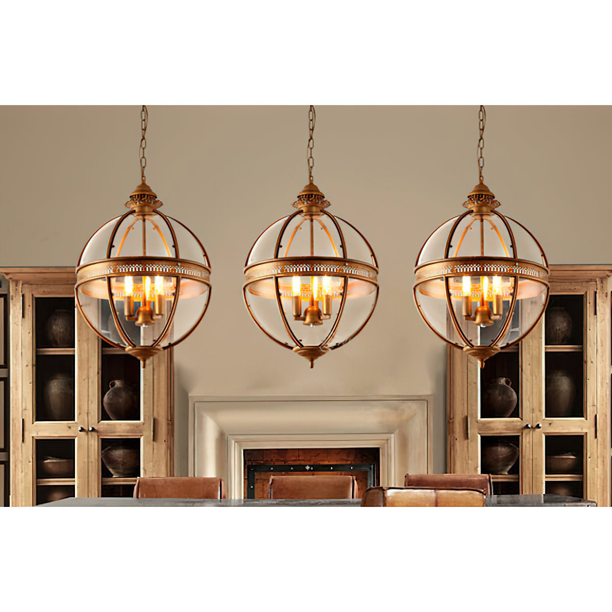 Svelte Vintage Industrial Glas Pendelleuchte-Letslighting