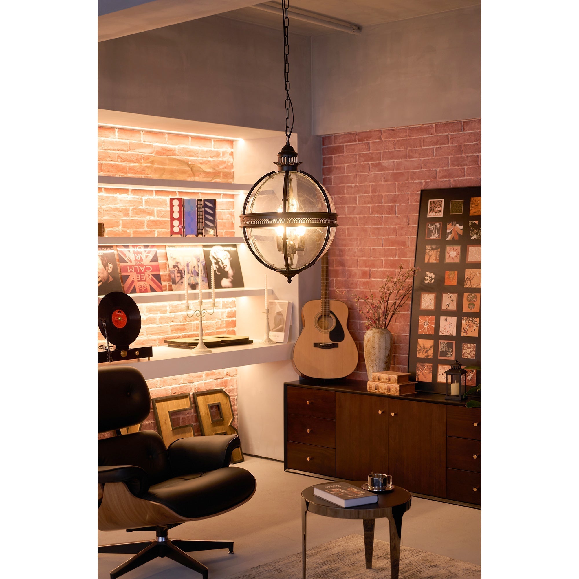 Svelte Vintage Industrial Glas Pendelleuchte-Letslighting