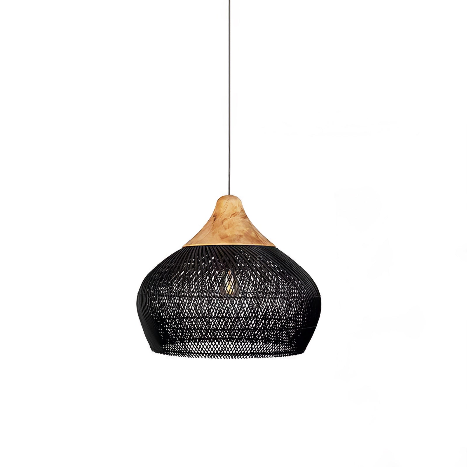Solavn Rattanholz Pendelleuchte-Letslighting