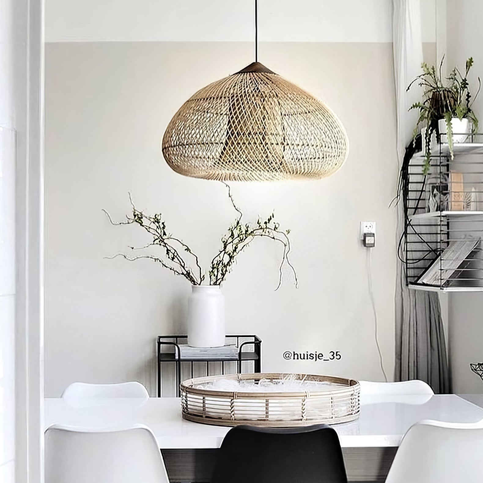 Solavn Rattanholz Pendelleuchte-Letslighting