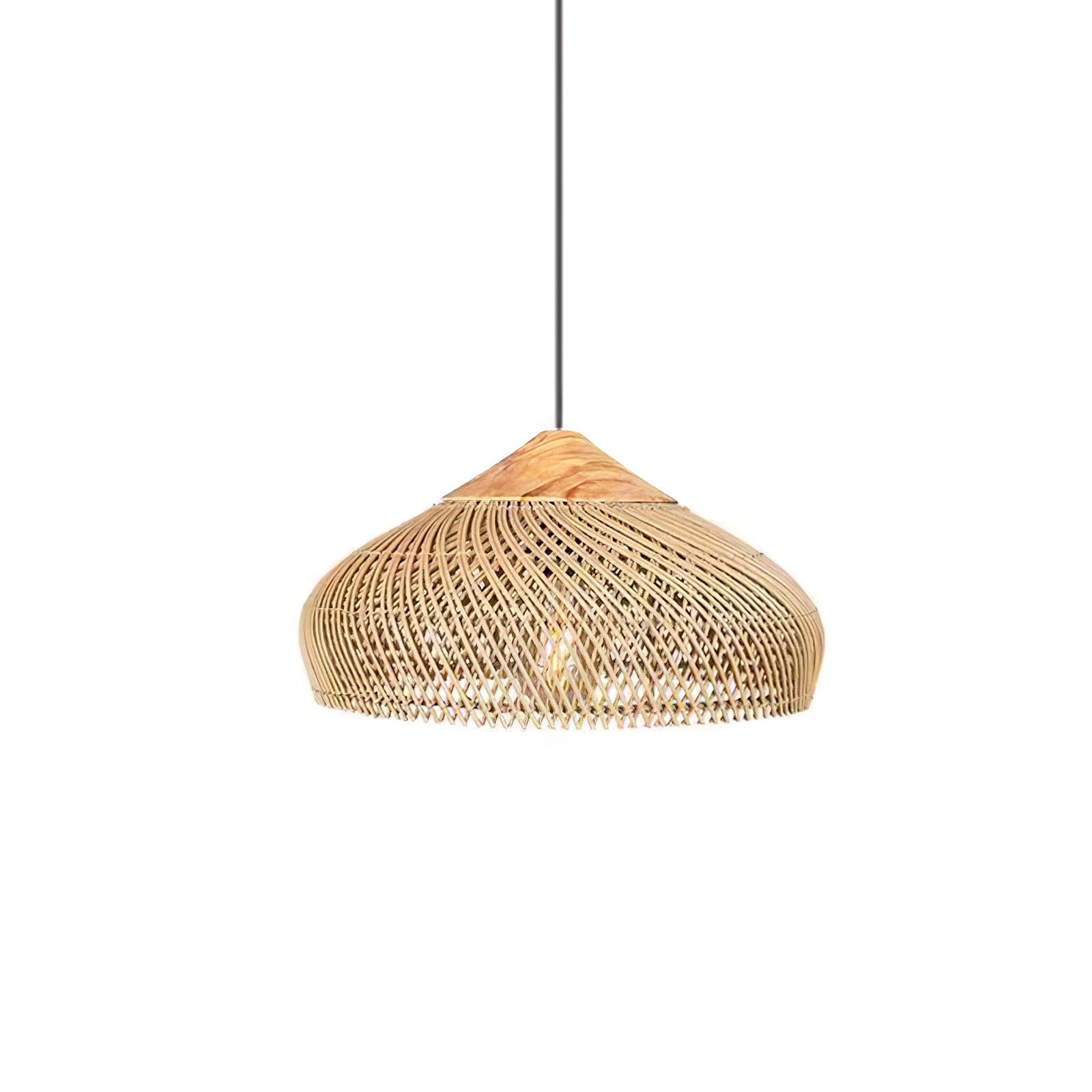 Solavn Rattanholz Pendelleuchte-Letslighting