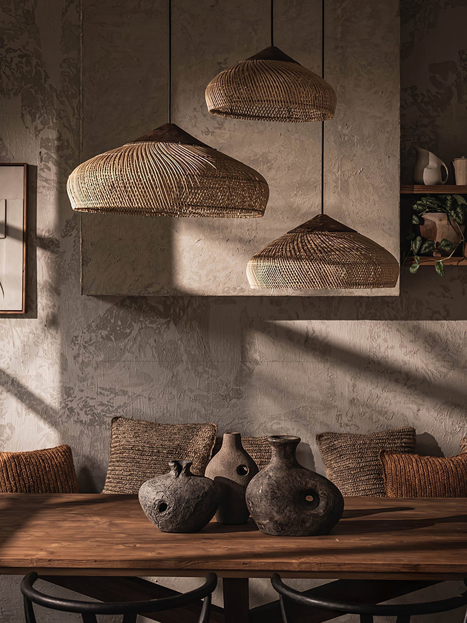 Solavn Rattanholz Pendelleuchte-Letslighting