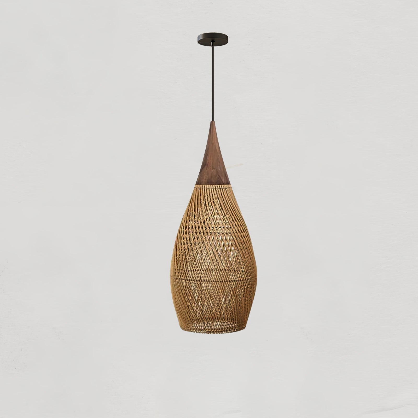 Solavn Rattanholz Pendelleuchte-Letslighting