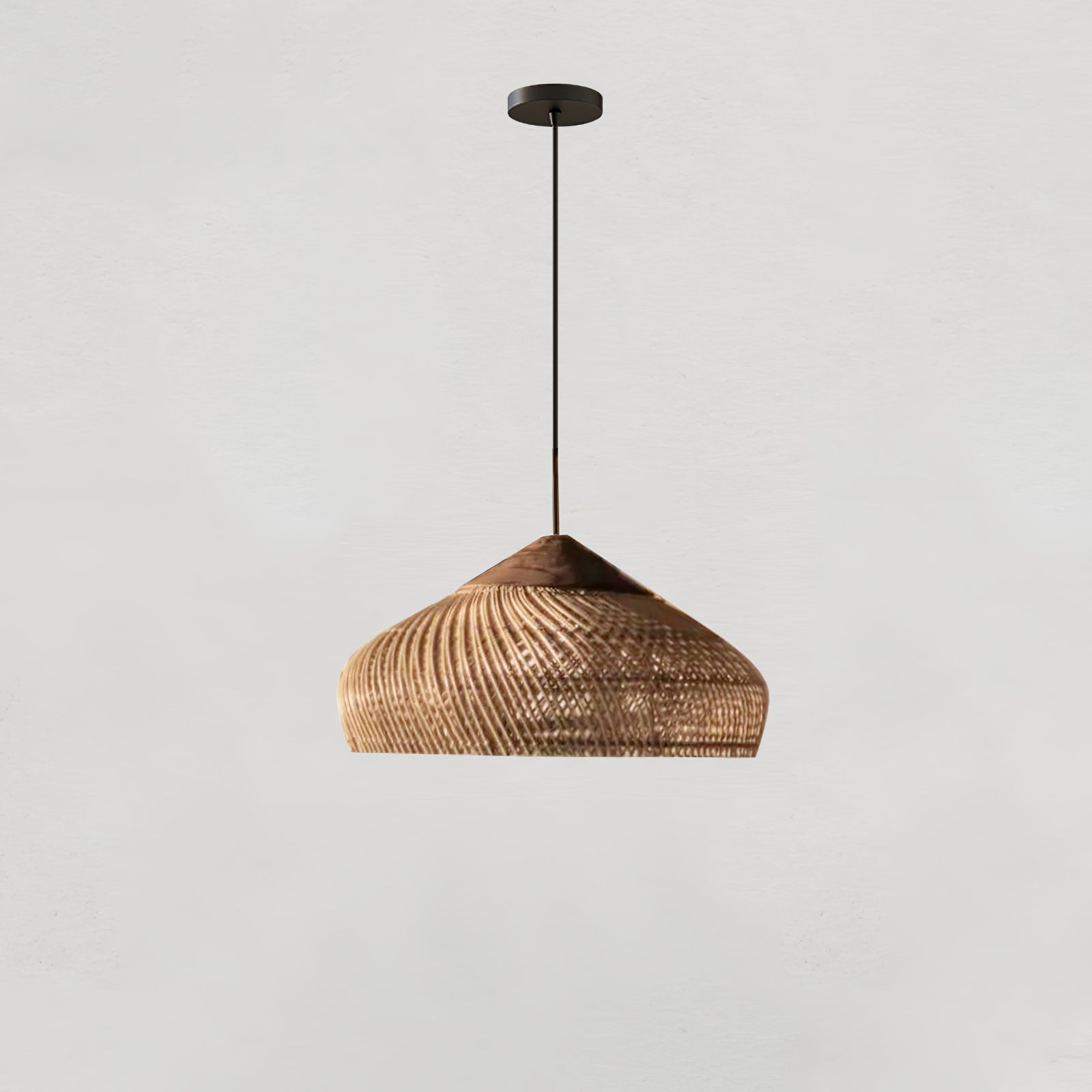 Solavn Rattanholz Pendelleuchte-Letslighting