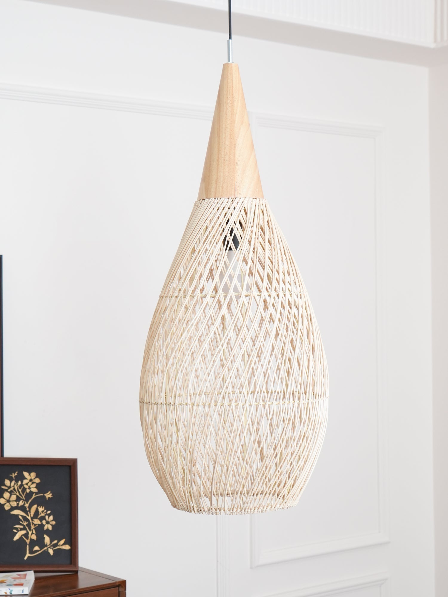 Solavn Rattanholz Pendelleuchte-Letslighting