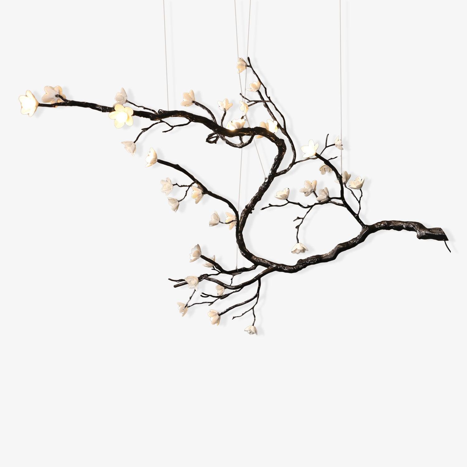 Aurora Chandelier Branch Floral Organic - Blowlighting