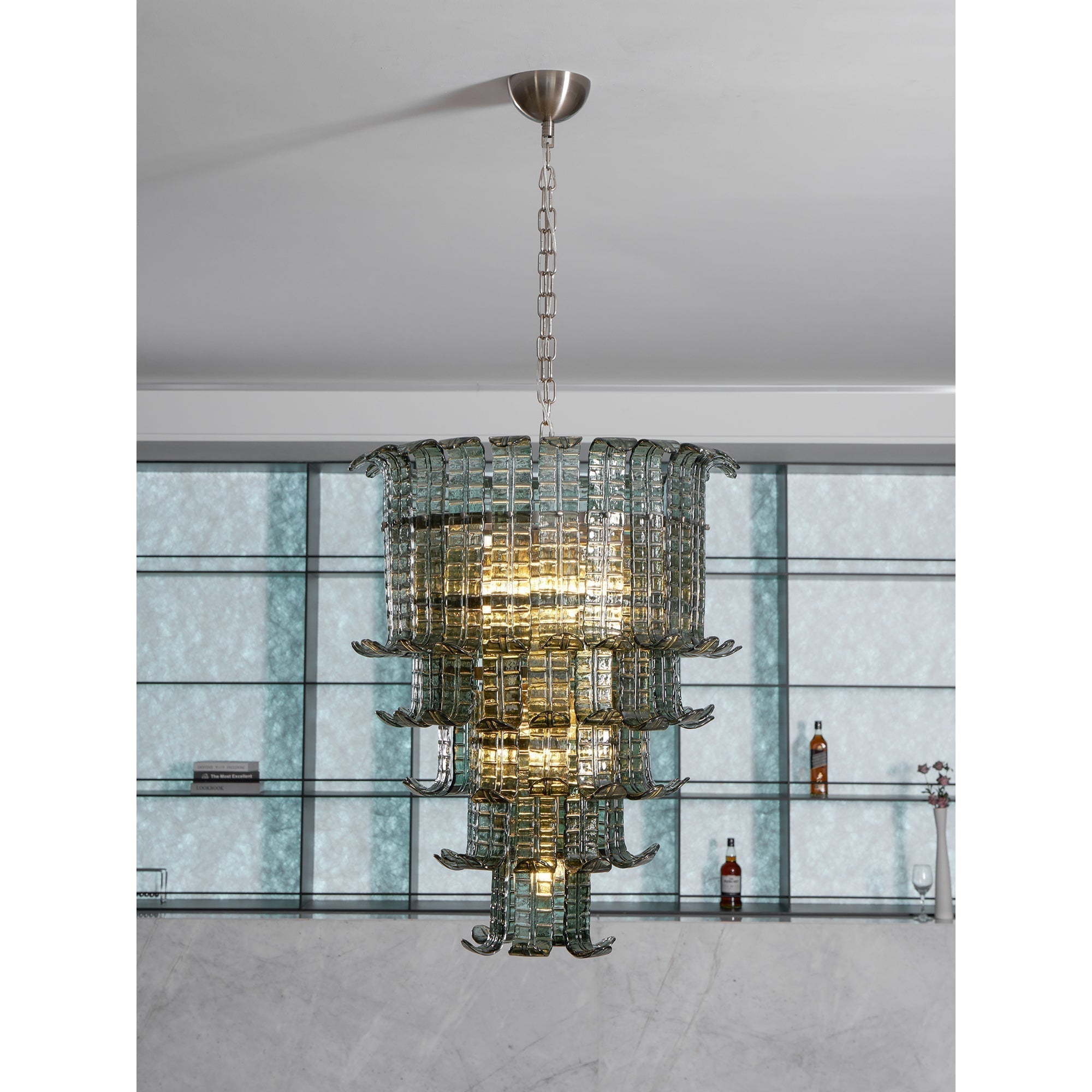 Aether Postmodern Luxury Glass Metal Chandelier - Letslighting