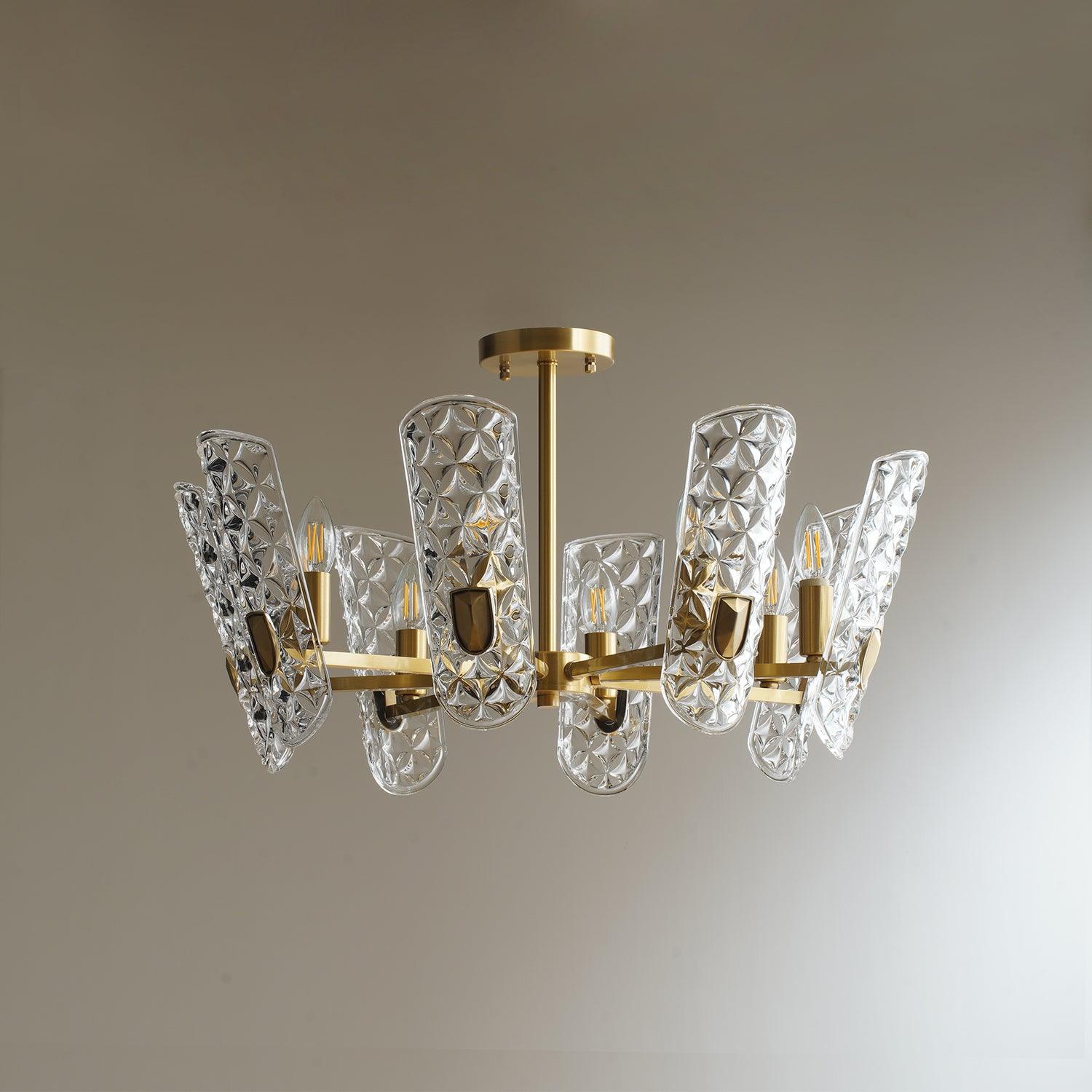 Celeste Eleganter Messing-Zentralkronleuchter-Letslighting