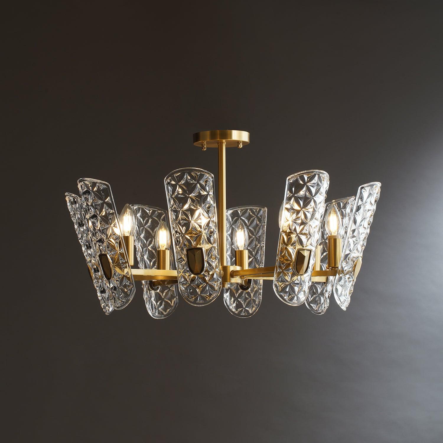 Celeste Eleganter Messing-Zentralkronleuchter-Letslighting
