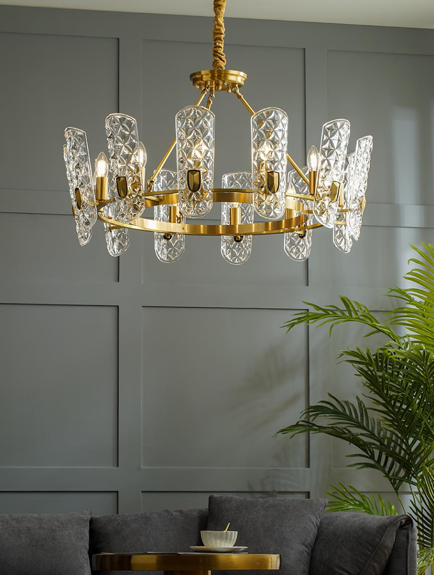 Celeste Eleganter Messing-Zentralkronleuchter-Letslighting