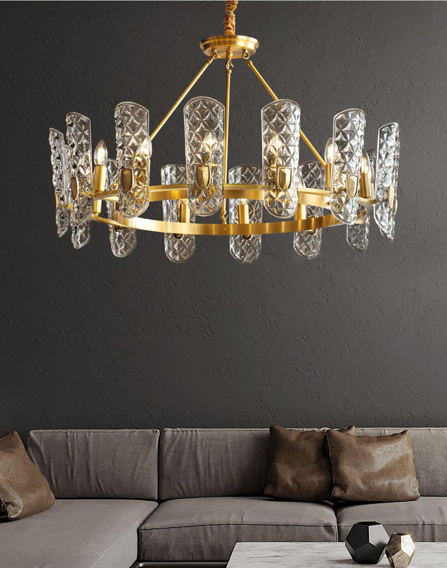 Celeste Eleganter Messing-Zentralkronleuchter-Letslighting