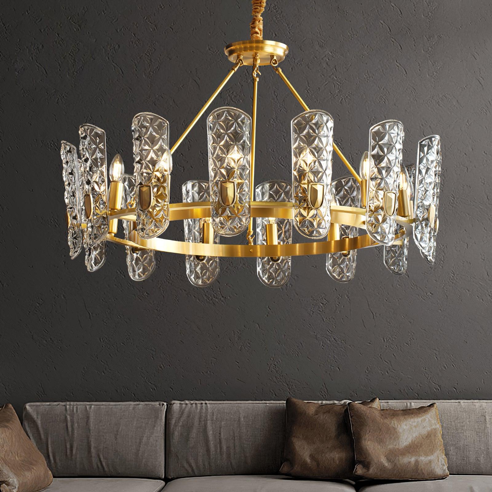 Celeste Eleganter Messing-Zentralkronleuchter-Letslighting
