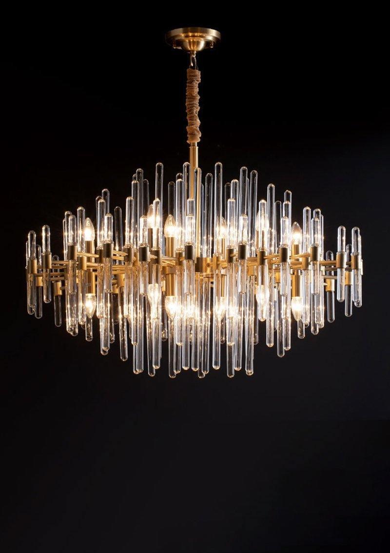 Solara Kronleuchter Antik Messing Sternenexplosion-Letslighting