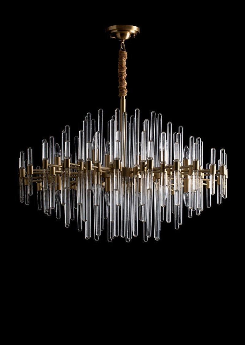 Solara Kronleuchter Antik Messing Sternenexplosion-Letslighting