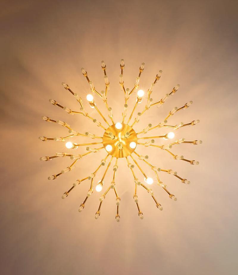 Solara Kronleuchter Antik Messing Sternenexplosion-Letslighting