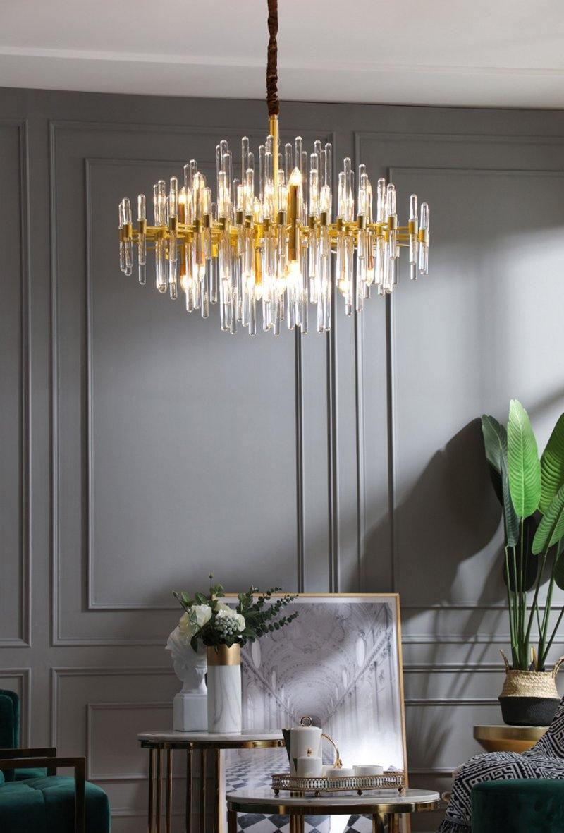 Solara Kronleuchter Antik Messing Sternenexplosion-Letslighting
