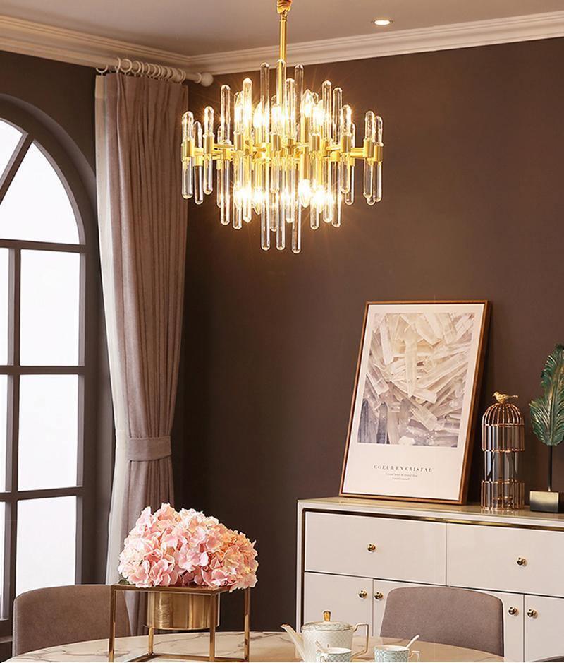 Solara Kronleuchter Antik Messing Sternenexplosion-Letslighting