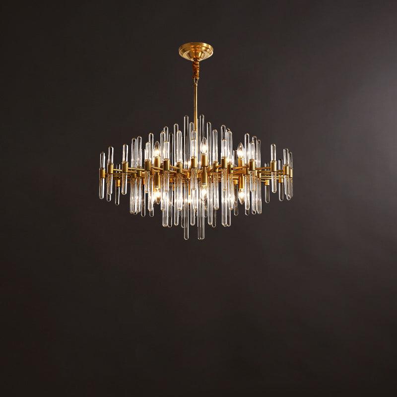 Solara Kronleuchter Antik Messing Sternenexplosion-Letslighting