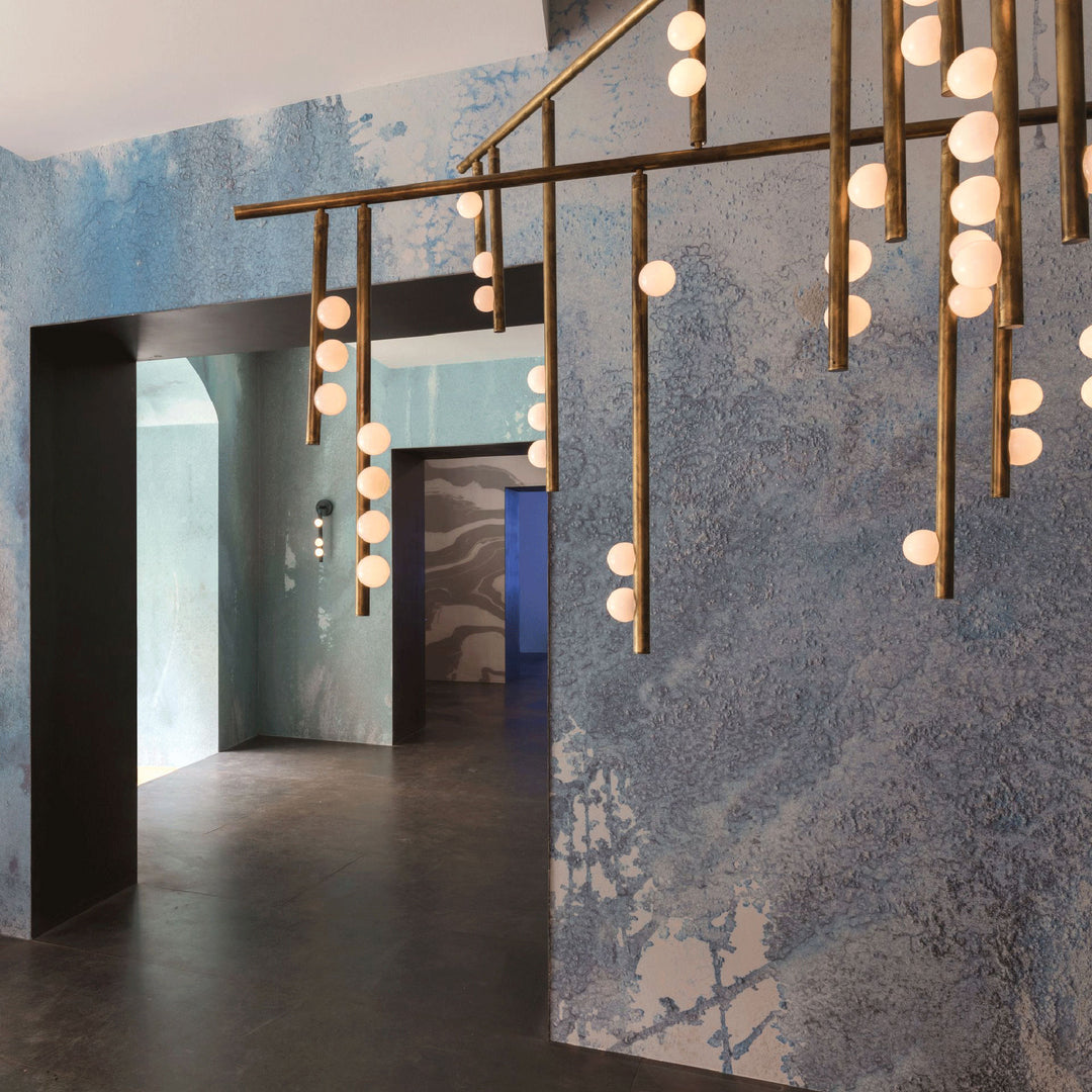 Orbis Drop System Antiker Glas-Kronleuchter-Letslighting
