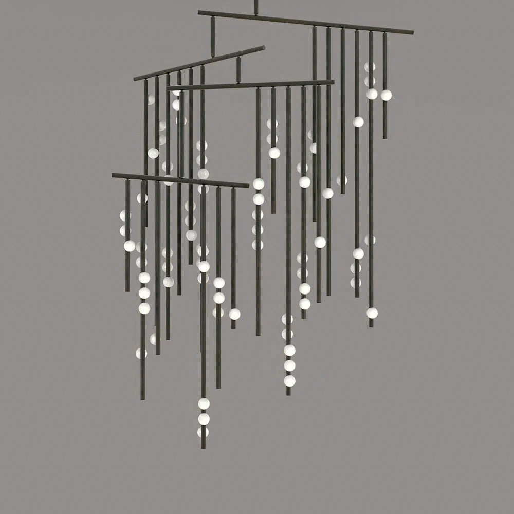 Orbis Drop System Antiker Glas-Kronleuchter-Letslighting