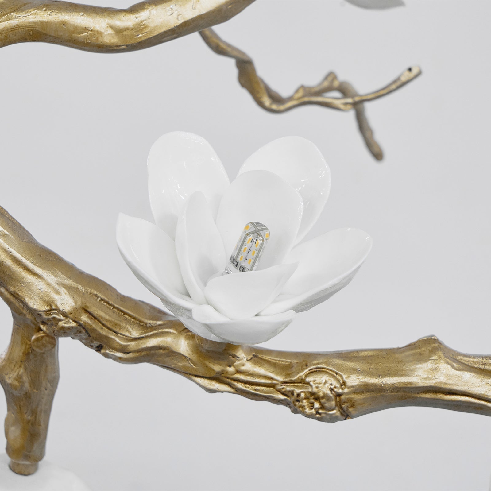 Lustra Kronleuchter Messing Blume Zweig Natur-Letslighting