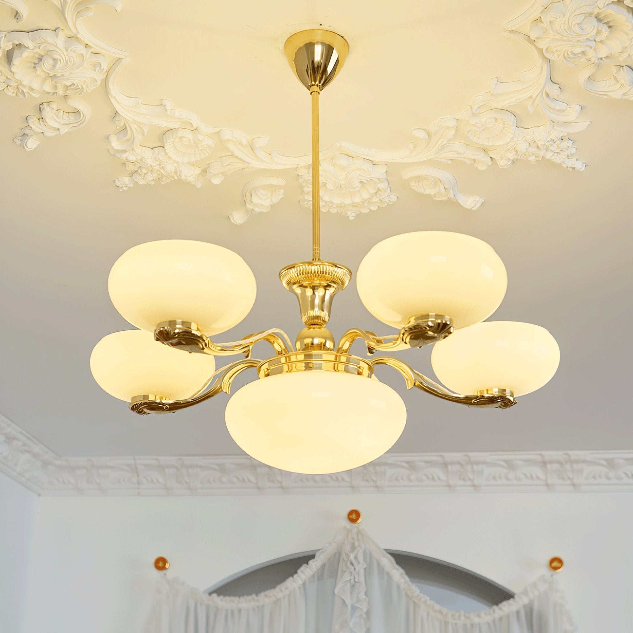 Ethan Eleganter Luxus-Glas-Kronleuchter-Letslighting