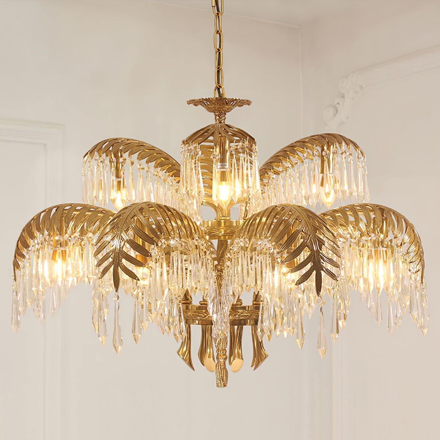 Odoraris Prunkvoller Messing-Kristalllüster-Letslighting