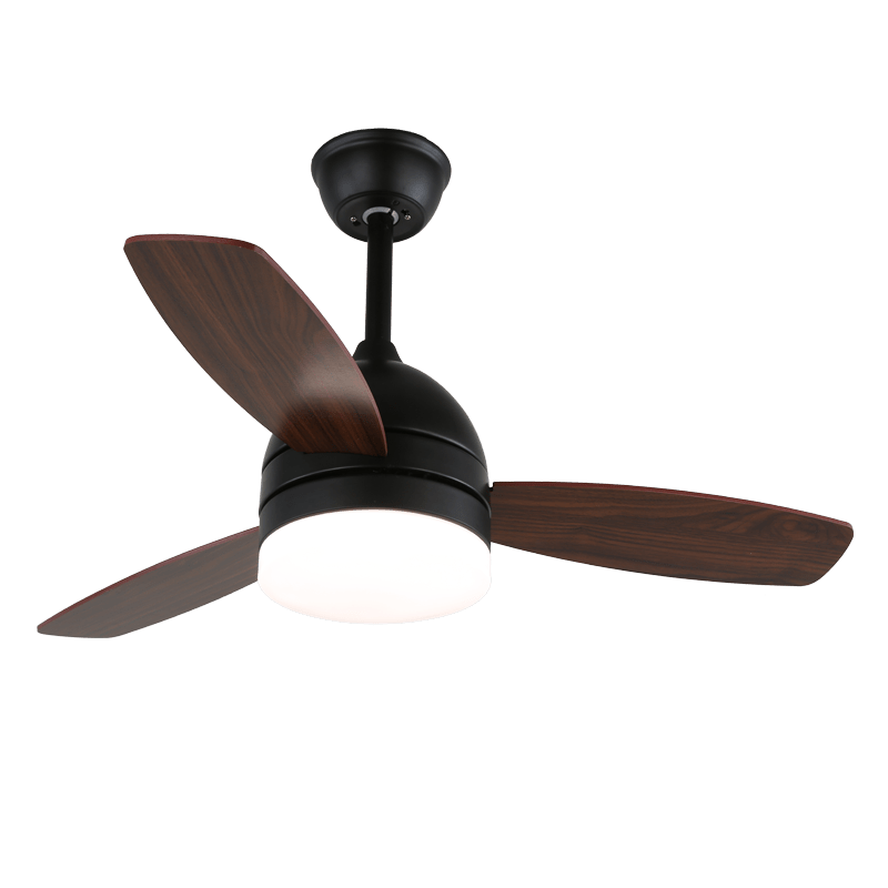 Selena Minimalistische Deckenventilatorleuchte aus Holz, erhältlich in verschiedenen Gehäuseausführungen