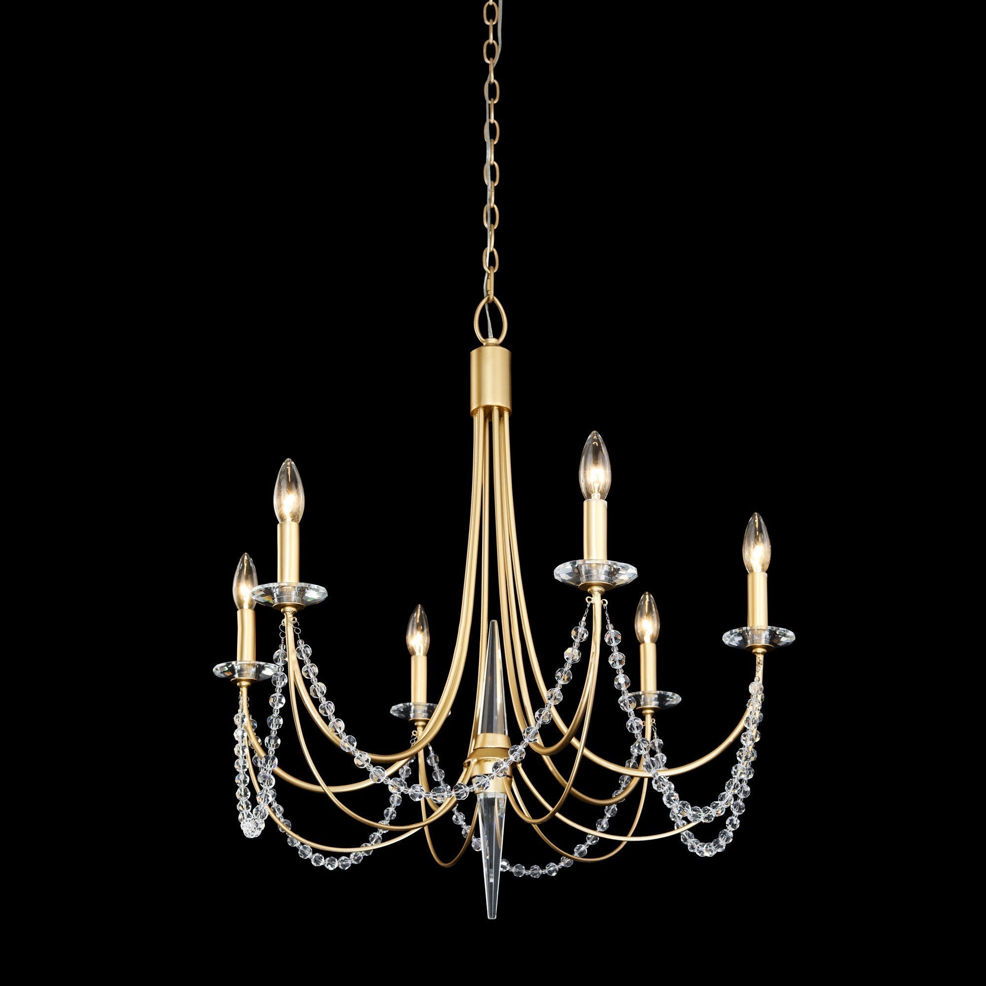 Purelux Postmoderner Luxus Messing Kristall Kronleuchter-Letslighting
