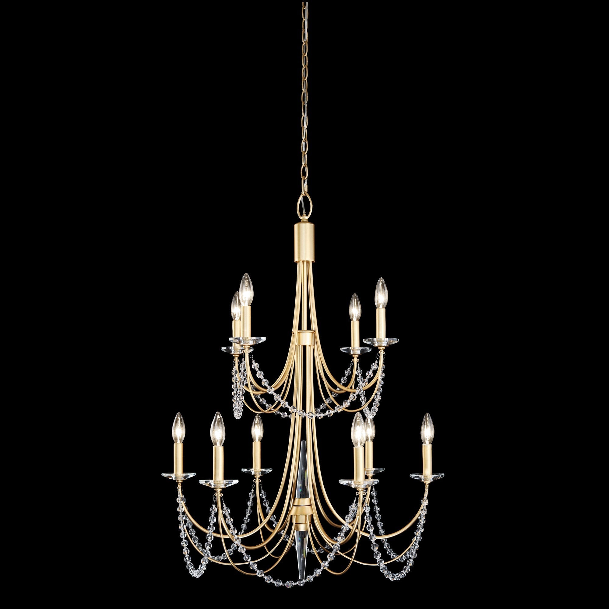 Purelux Postmoderner Luxus Messing Kristall Kronleuchter-Letslighting