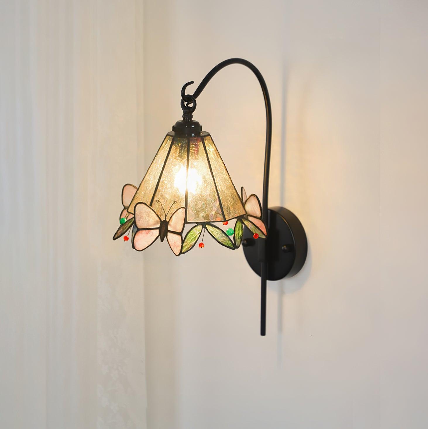 Tiffany Vintage Glas Wandleuchte-Letslighting
