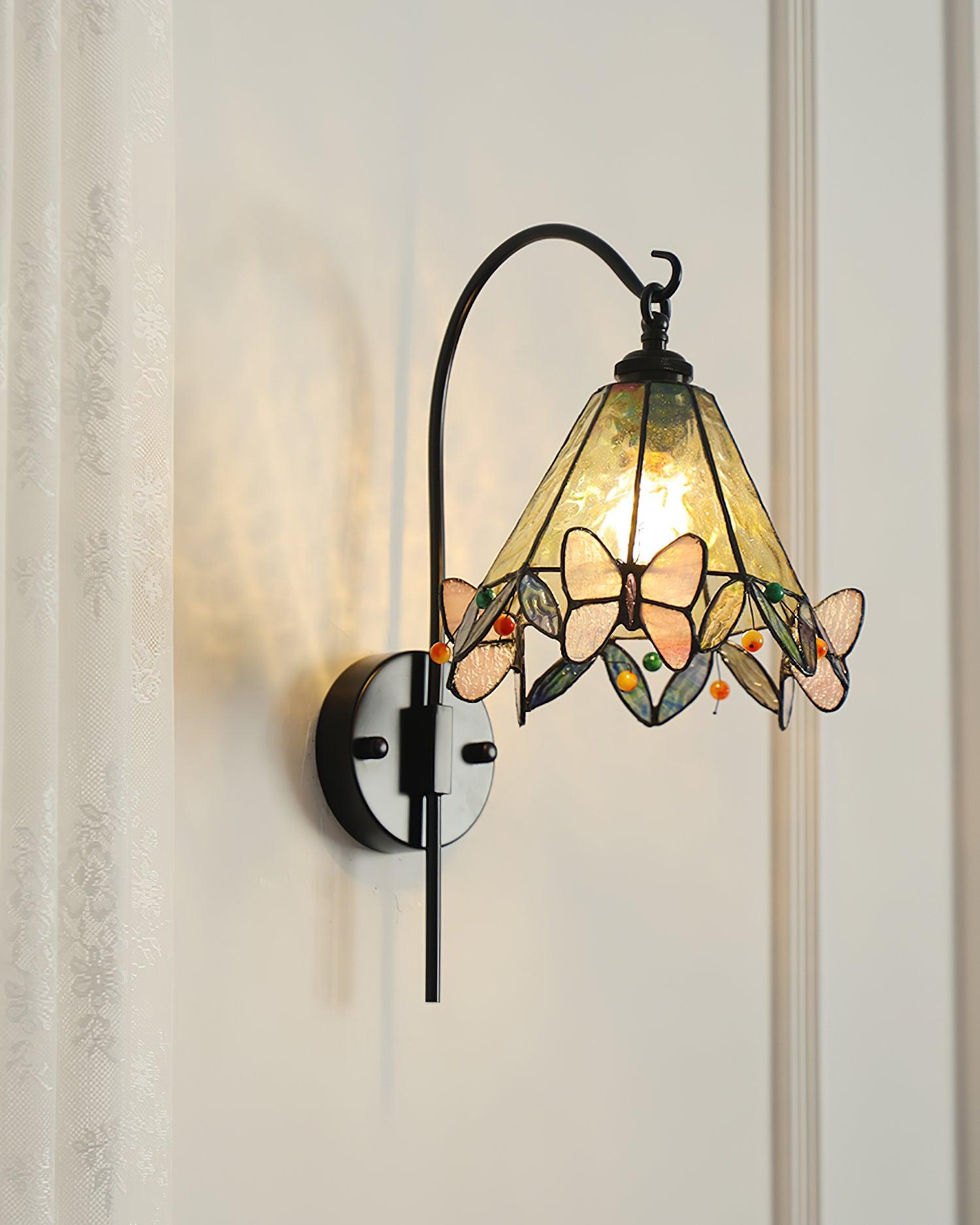 Tiffany Vintage Glas Wandleuchte-Letslighting