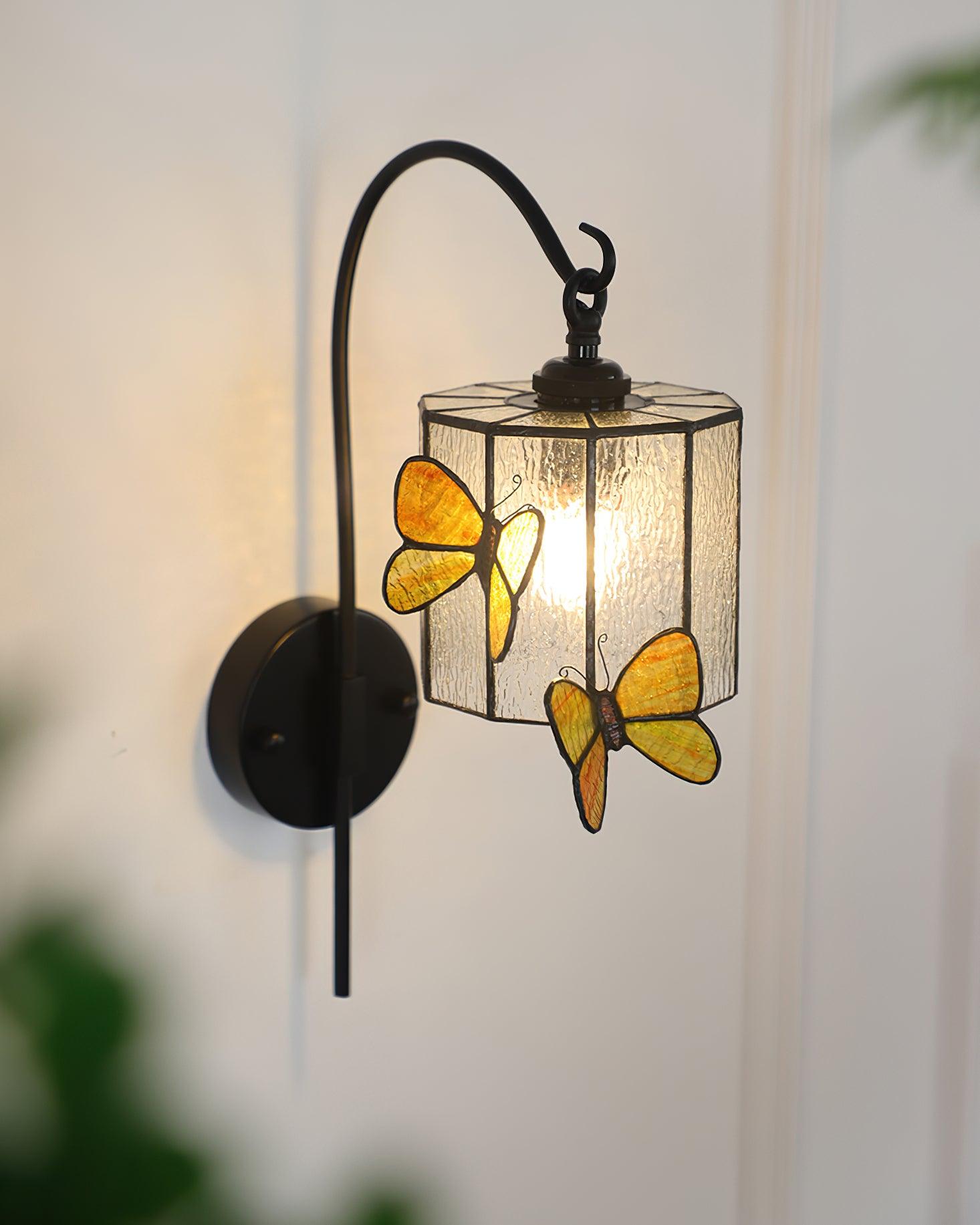 Tiffany Vintage Glas Wandleuchte-Letslighting