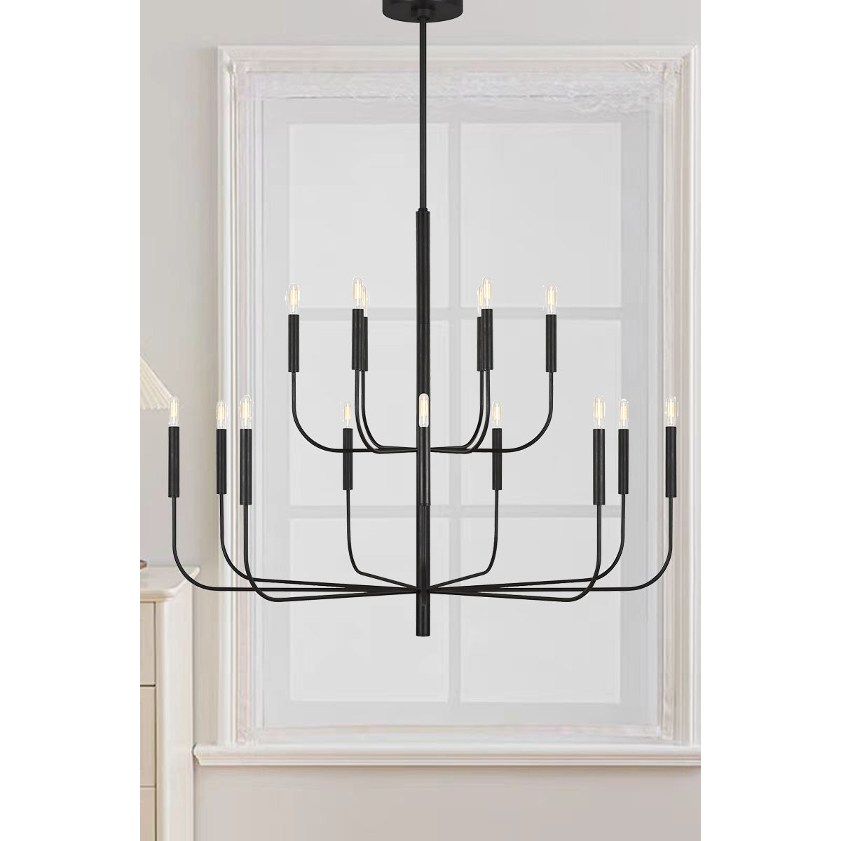 Olcarel Industrieller Vintage Kronleuchter aus Messing-Letslighting