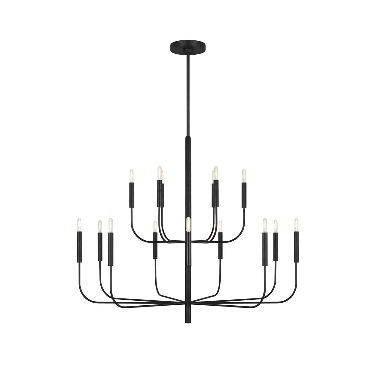 Olcarel Industrieller Vintage Kronleuchter aus Messing-Letslighting