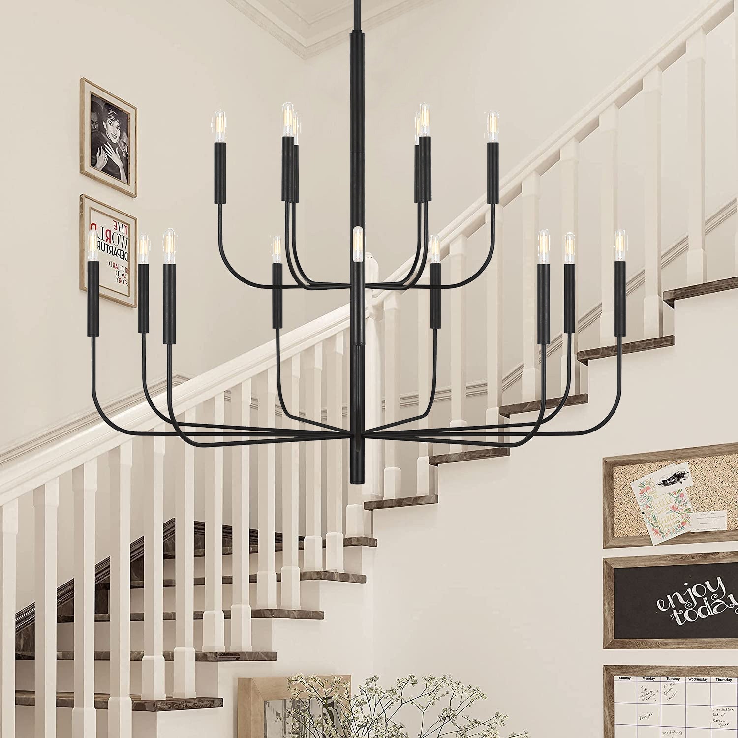 Olcarel Industrieller Vintage Kronleuchter aus Messing-Letslighting