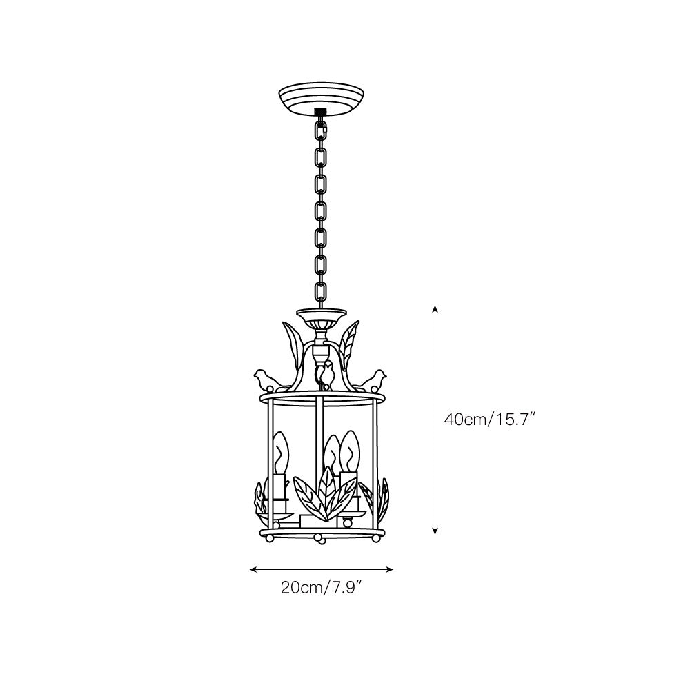 Hylite Vintage Industrial Gold Laterne Pendelleuchte-Letslighting