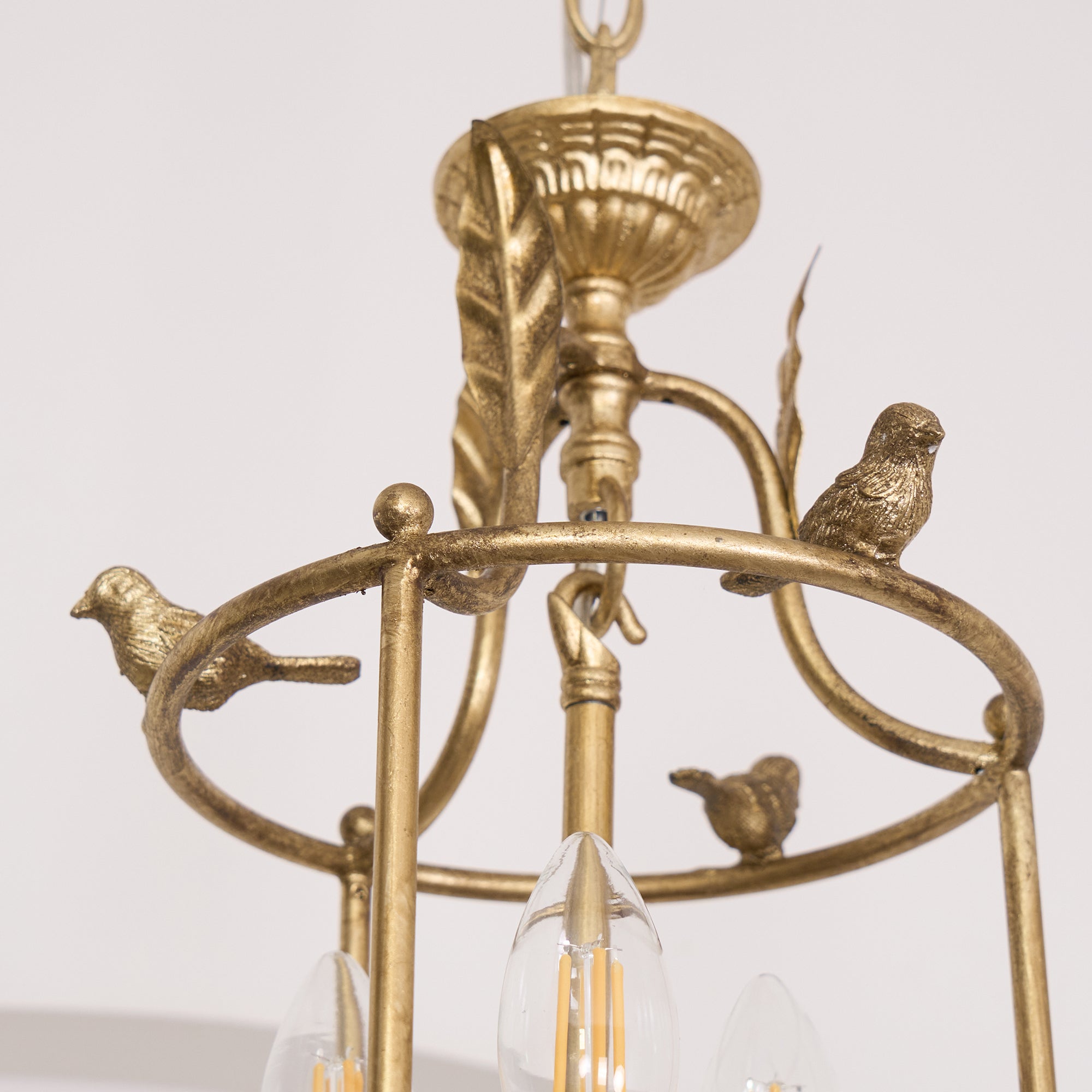 Hylite Vintage Industrial Gold Laterne Pendelleuchte-Letslighting
