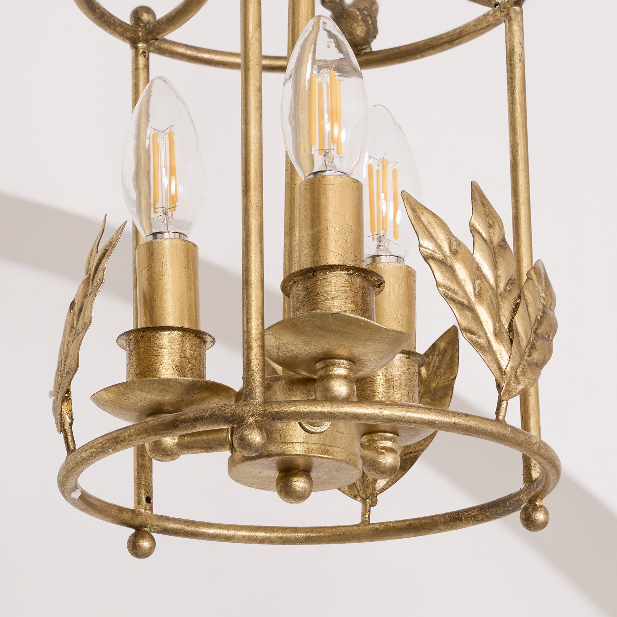 Hylite Vintage Industrial Gold Laterne Pendelleuchte-Letslighting