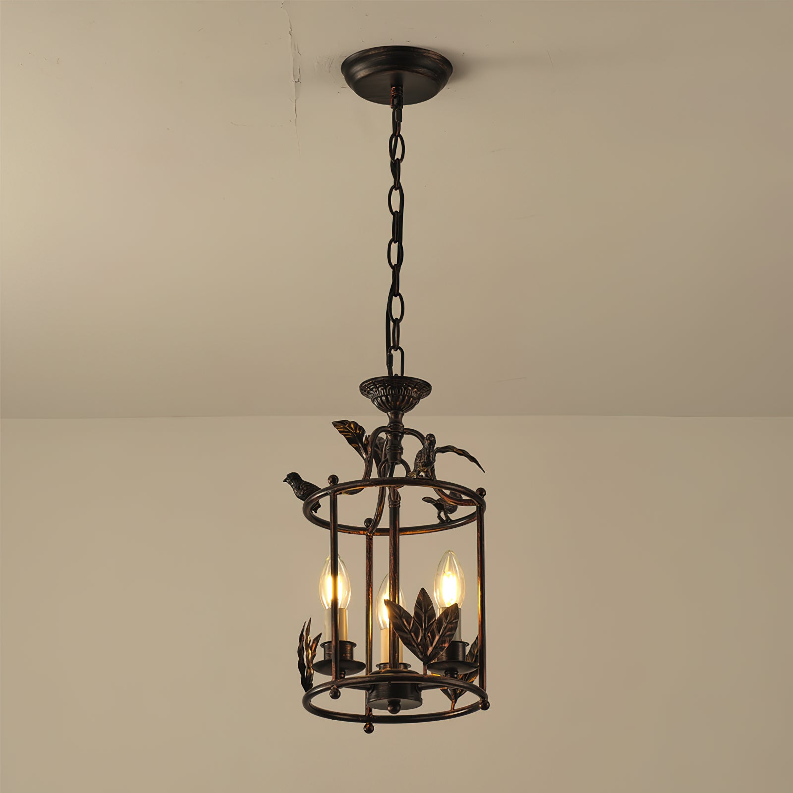 Hylite Vintage Industrial Gold Laterne Pendelleuchte-Letslighting